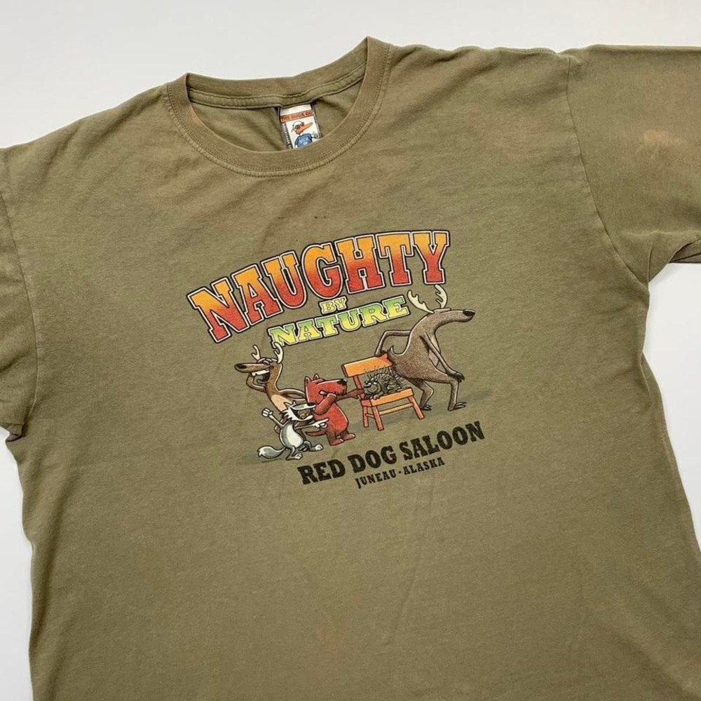 The Duck‎ Co. Naugthy by Nature Animals Funny Shirt Size Large